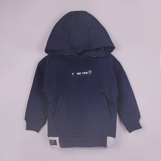 Classic Navy – Boys’ Cotton Blend Hoodie Sweatshirt