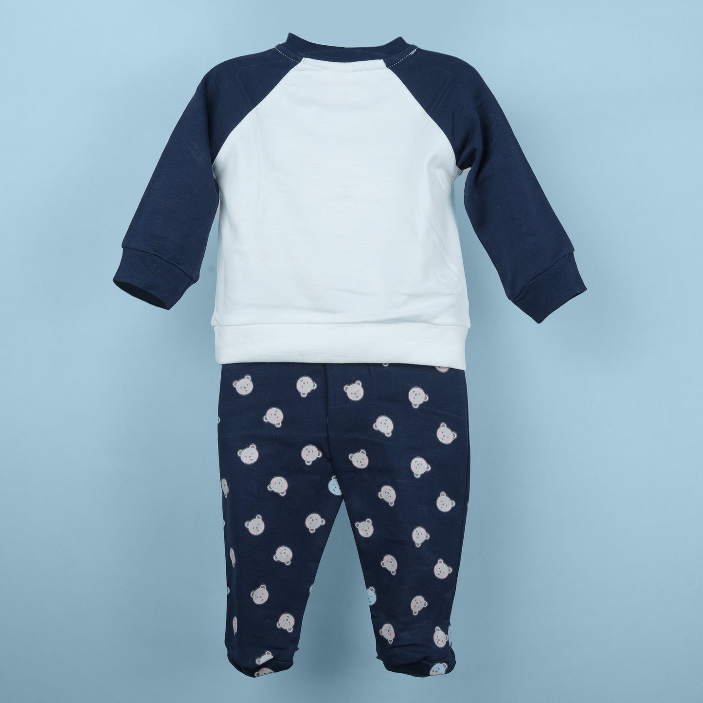 Everyday Diva – Navy Blue Cotton Top with Leggings