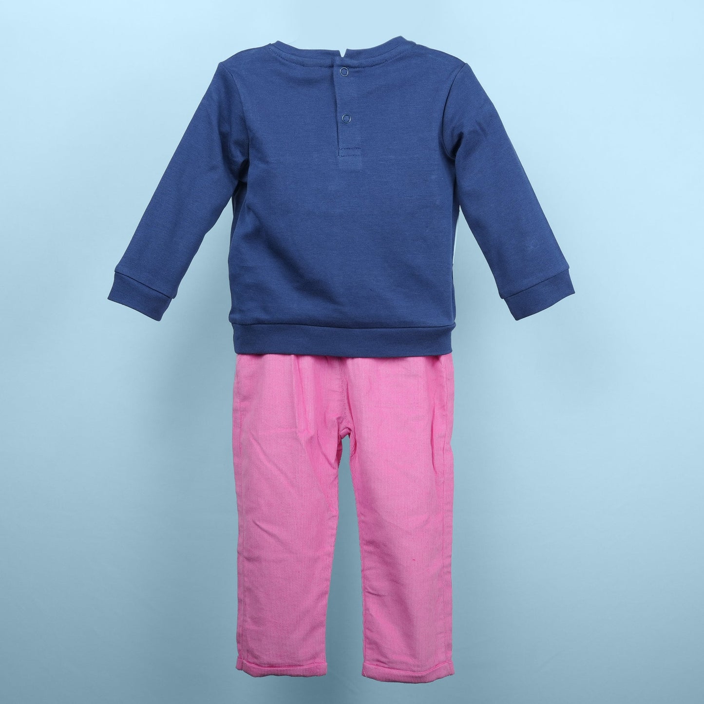 Pretty in Navy – Girls’ Embroidered Cotton Outfit