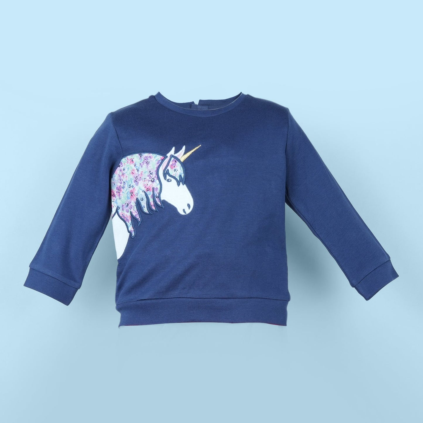 Pretty in Navy – Girls’ Embroidered Cotton Outfit