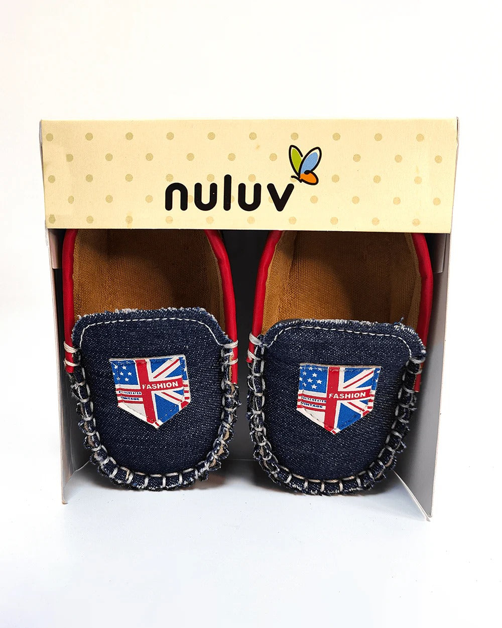 Nuluv Blue Velcro Loafers – Party Booties for Infants (Soft & Comfy Baby Shoes)