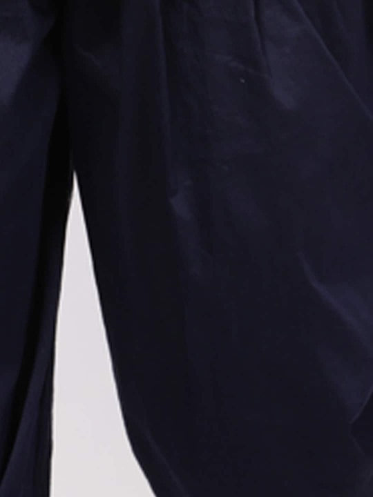 Heritage Charm – Vastramay Navy Blue Ethnic Set