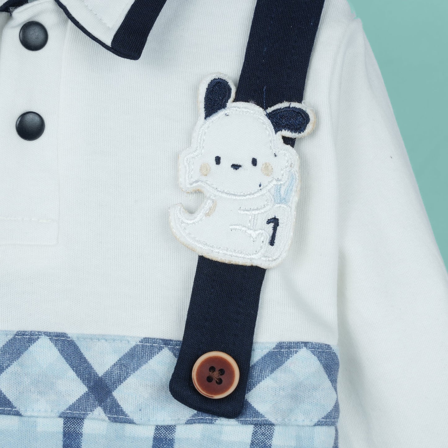 Ready for Fashion: Embroidered Full-Length Winter Romper