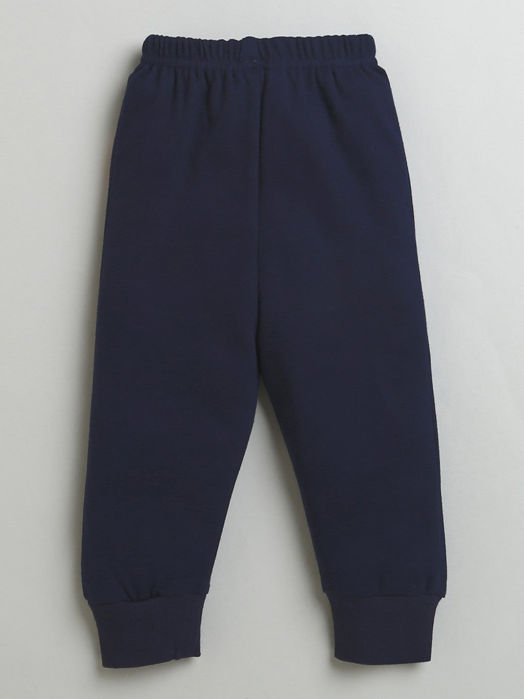 Little lions rule in Bumzee’s cozy, stylish navy sweatshirt & joggers for winter days!