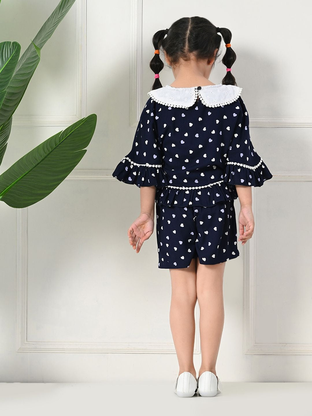 Playtime Fun: Navy Blue Top & Shorts by Bella Moda