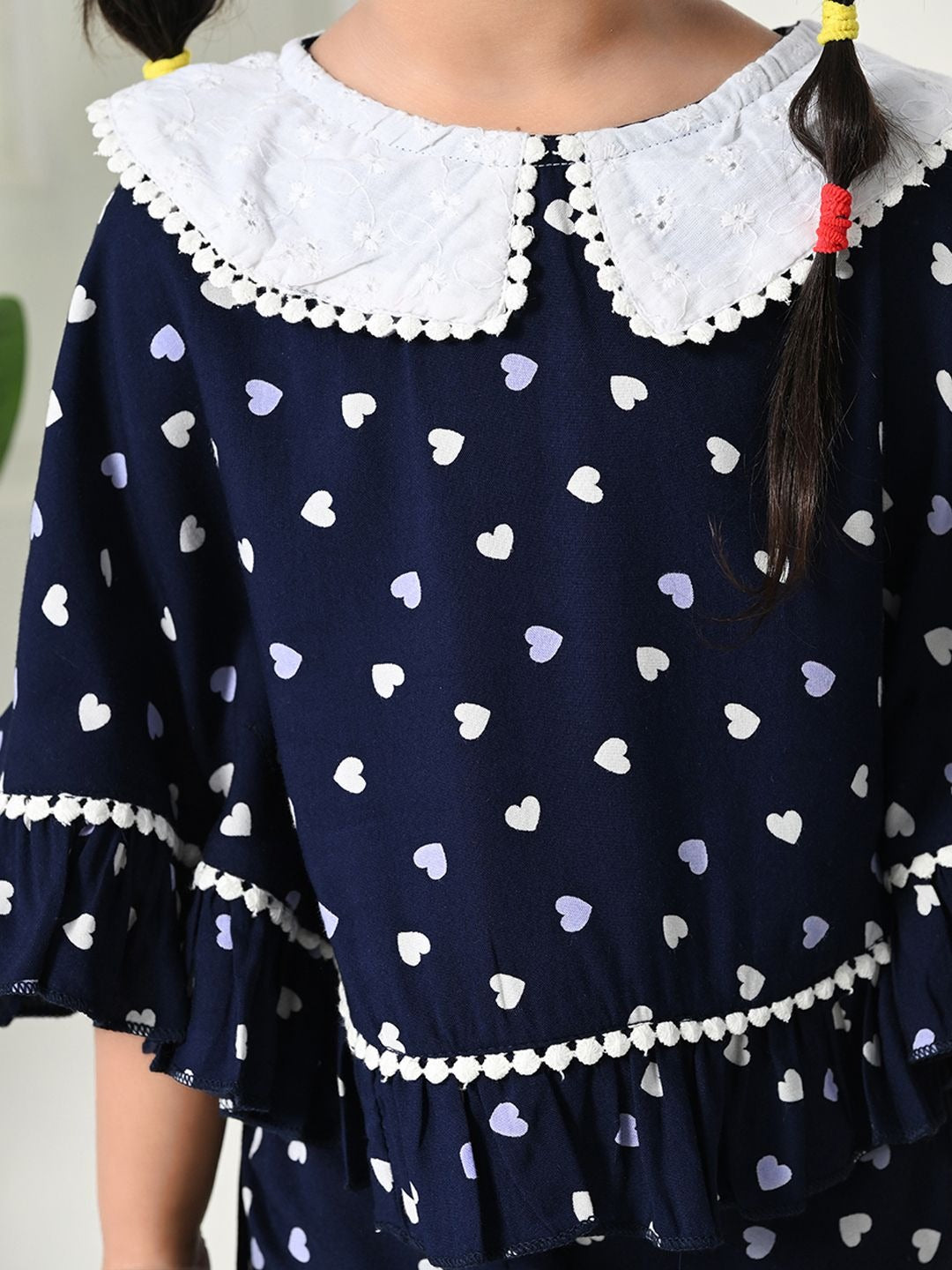 Playtime Fun: Navy Blue Top & Shorts by Bella Moda