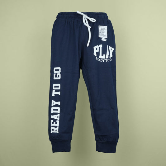 Play All Day – Evimo Boys’ Navy Blue Cotton Track Pants