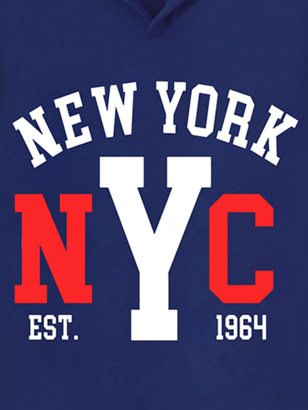 Trampoline Boy's Navy Blue Hooded 'NEW YORK' T-Shirt & Track Pant Set