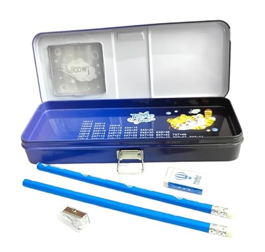 Unisex Pencil Set – 1 Pencil & 1 Storage Box – Stylish School & Home Stationery