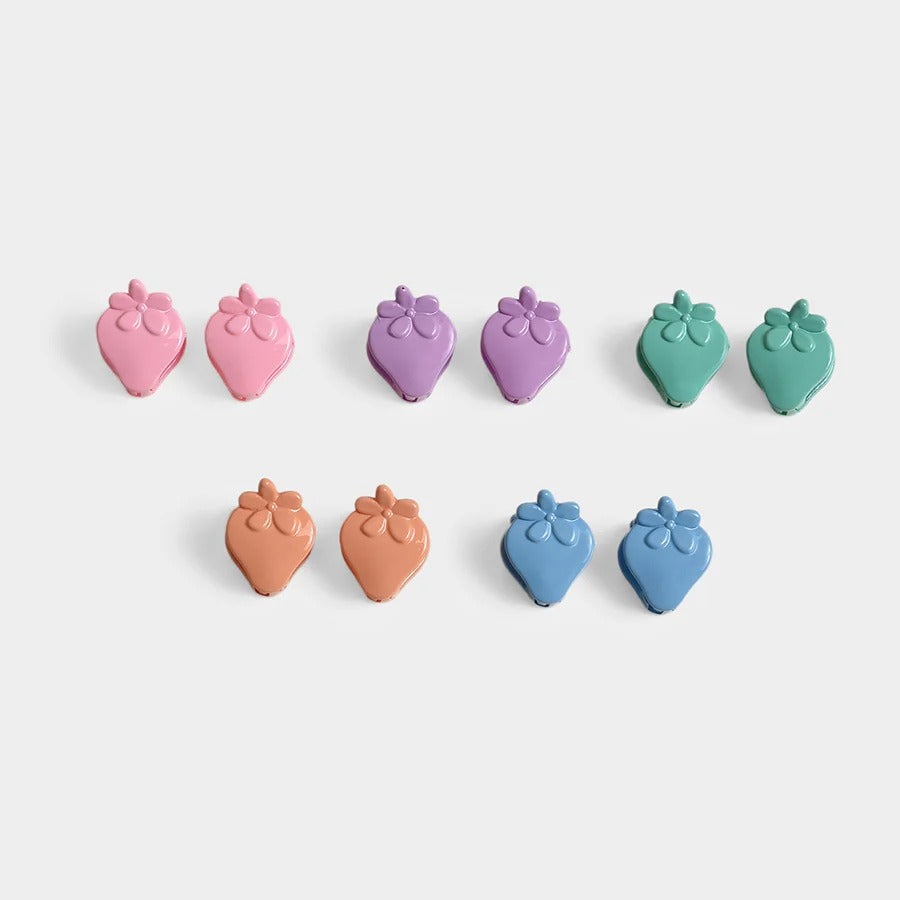 Miarcus Multi-Color Daily Wear Hair Clips – 5 Stylish Clips for Girls