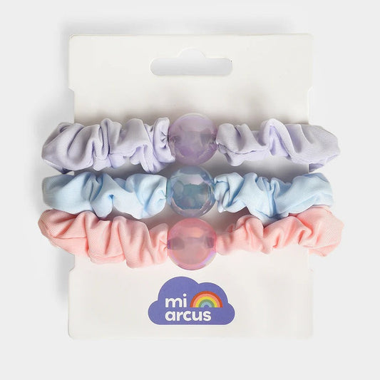 Soft Glow Hair Ties Set – Miarcus 3-Piece Fashion Colors
