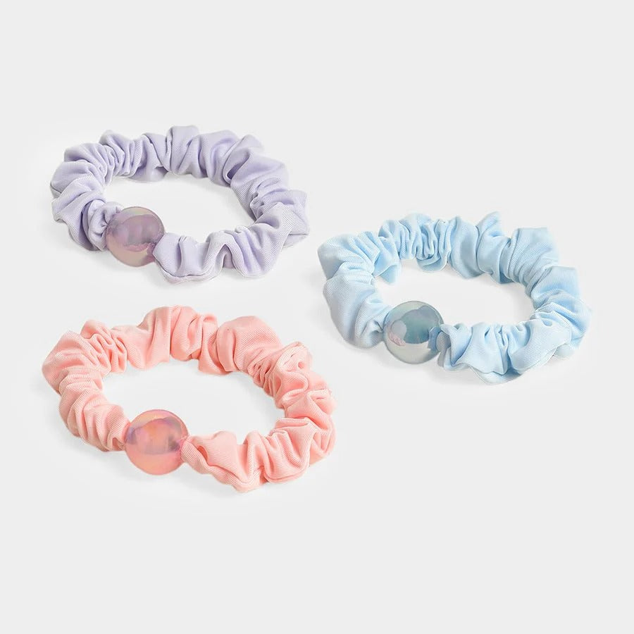 Soft Glow Hair Ties Set – Miarcus 3-Piece Fashion Colors