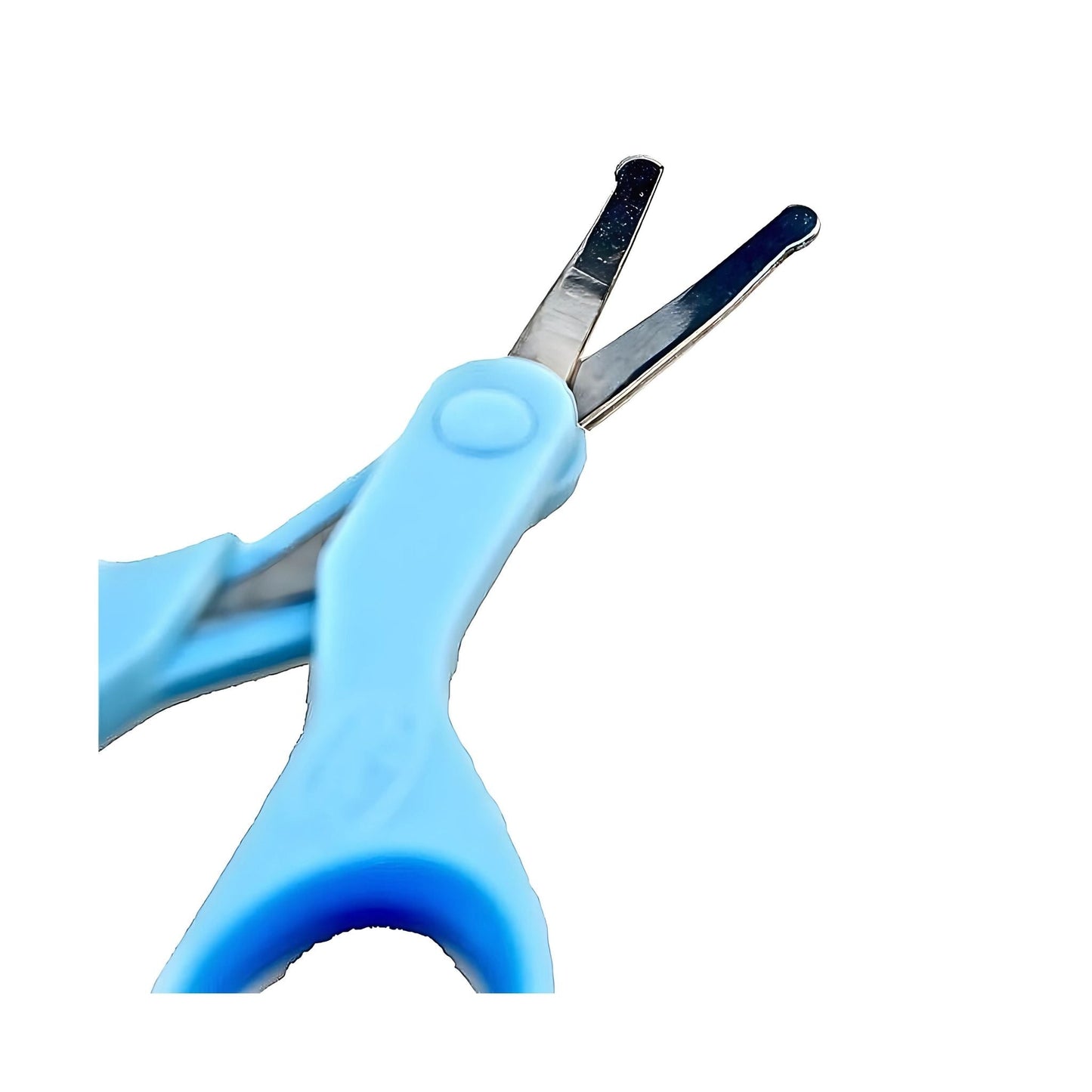 Chicco Baby Nail Scissors – Rounded Blade Tips for Safety, Easy-Grip Handle, Grooming Tool for Newborns 0m+ (Blue)