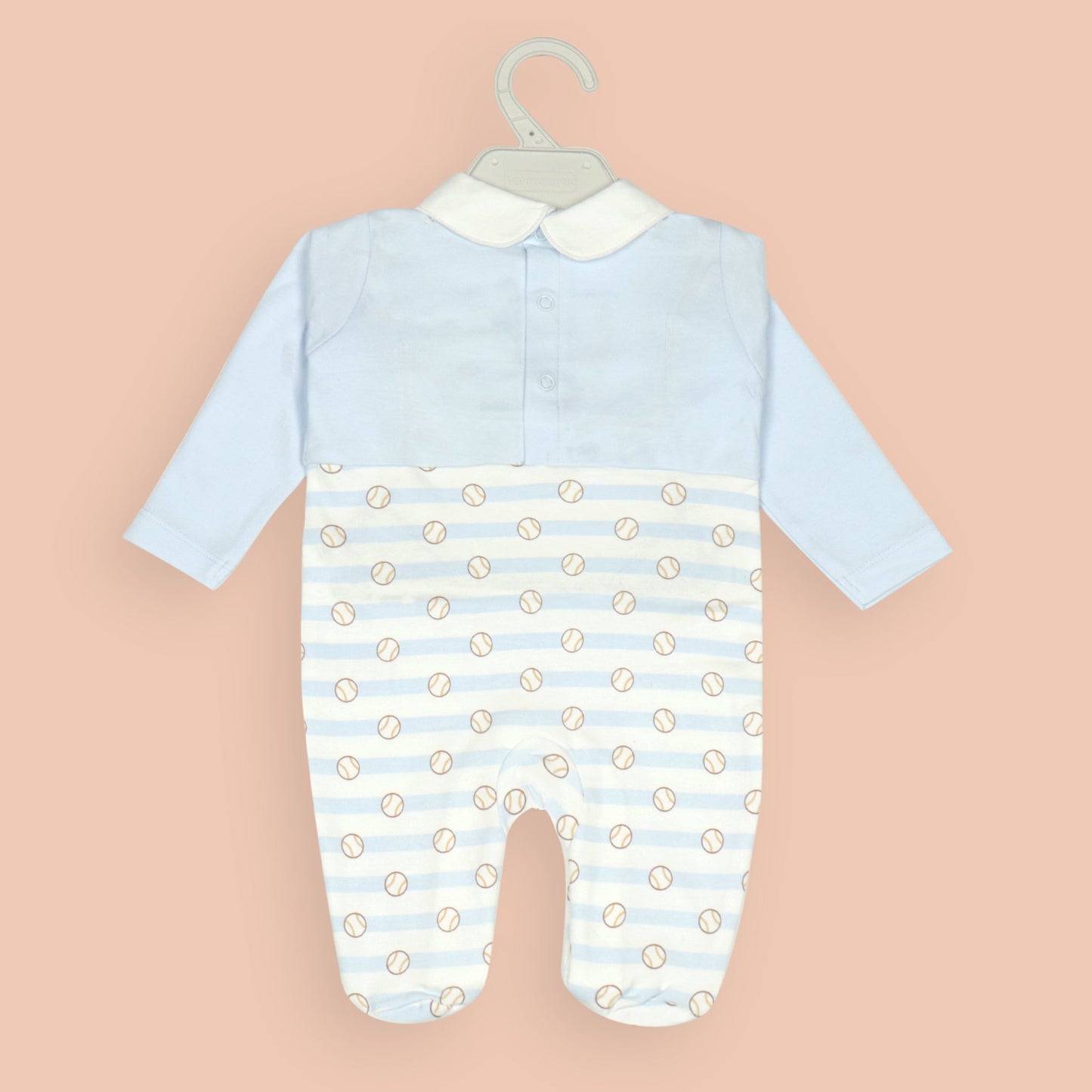 Toffyhouse Playful Sky Blue Romper – Soft Touch, Button Fun, Little Explorers Welcome!