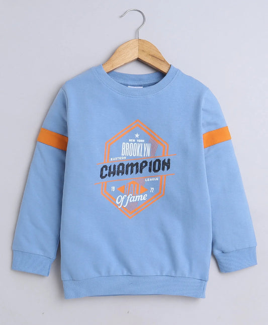 Stylish Boys' Sky Blue Sweatshirts – Comfort Meets Cool