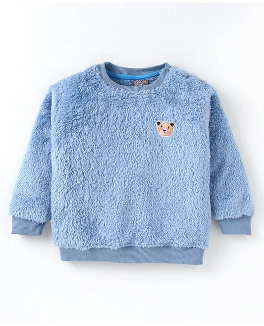 Little Kangaroos Winter Warmth Set – Soft Fur Sweatshirt & Track Pant for Smart Play