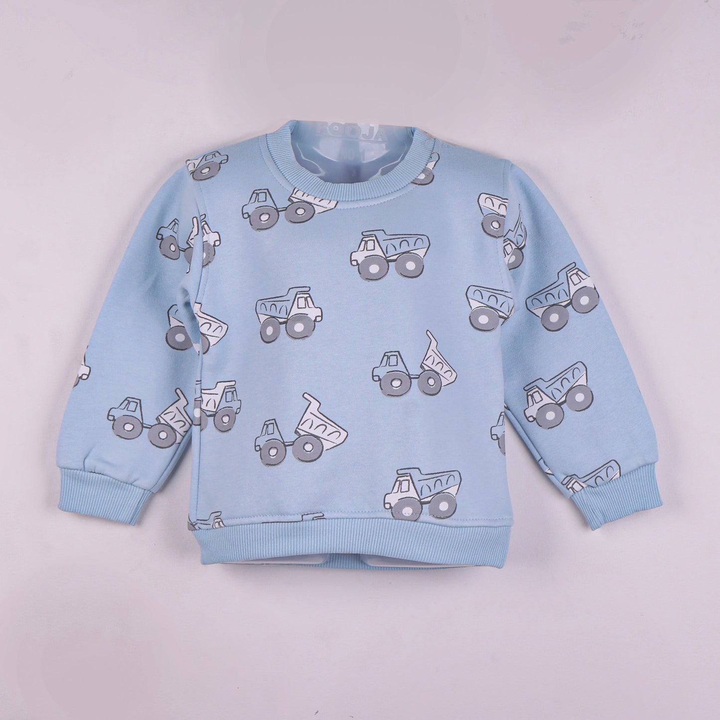 Chic & Cozy – Boys’ Sky Blue Sweatshirt by Little Kangaroos