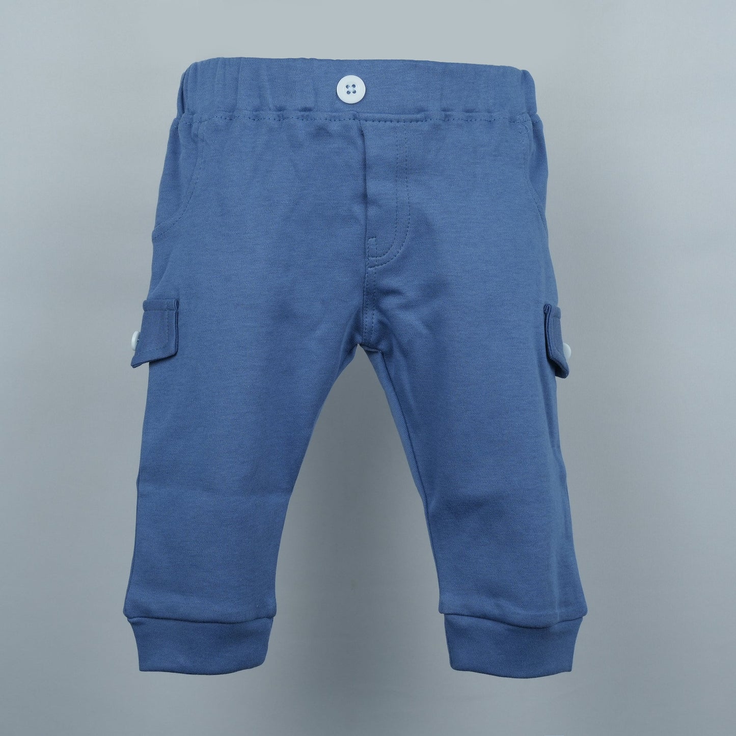 Sky Blue Style: The Embroidered T-Shirt and Jogger Fit Combo