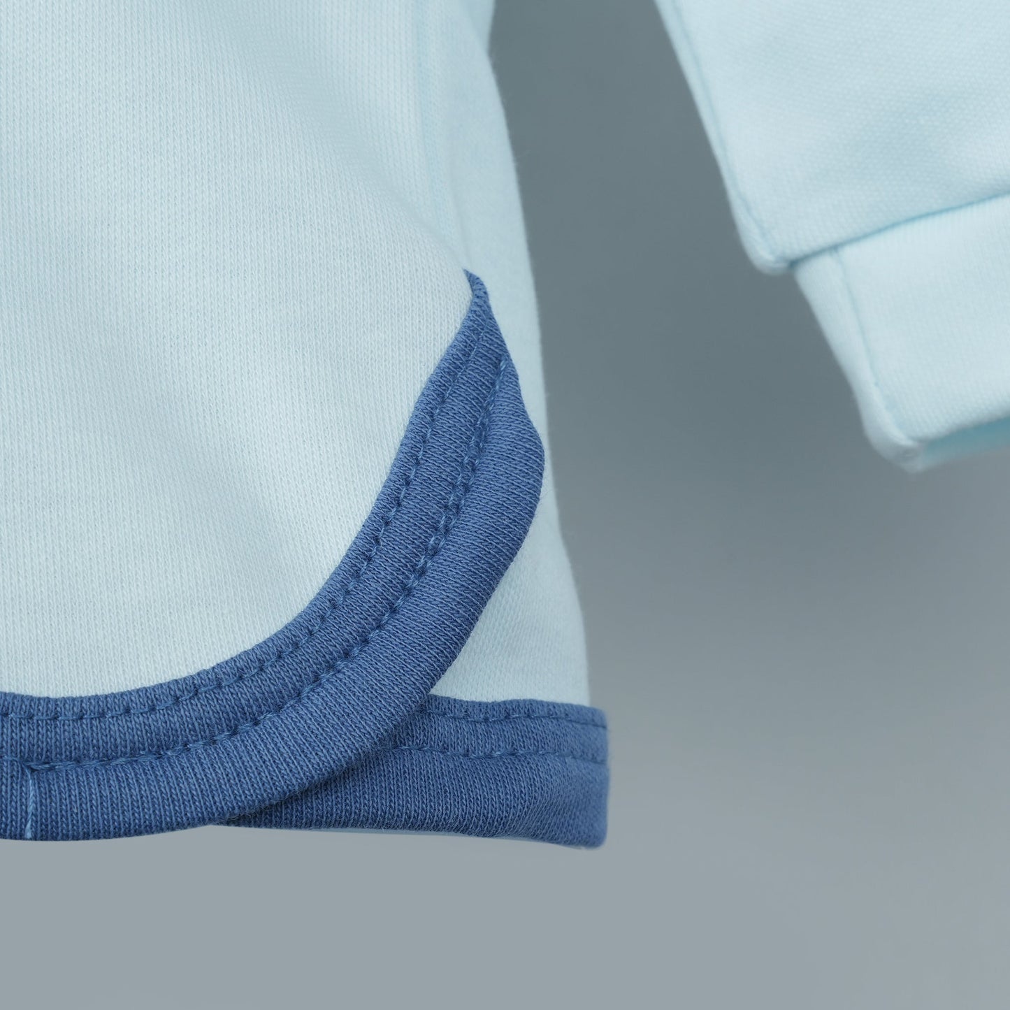 Sky Blue Style: The Embroidered T-Shirt and Jogger Fit Combo