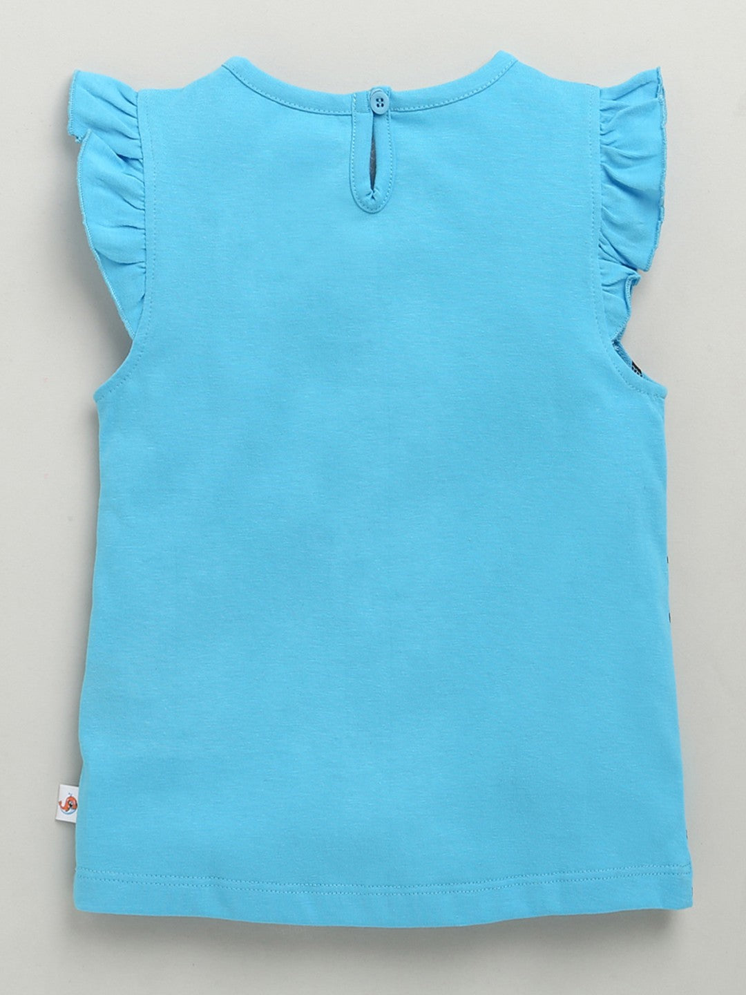 Bumzee’s girls’ set: comfy cotton tee & shorts with playful “i'm smitten for kittens” text!