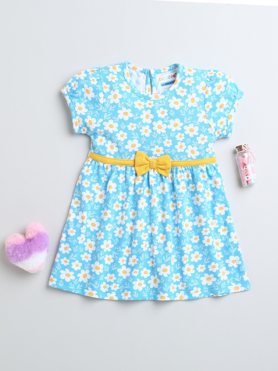 Slip into playful style with Bumzee’s sky blue frock—perfect for smart outdoor fashion!