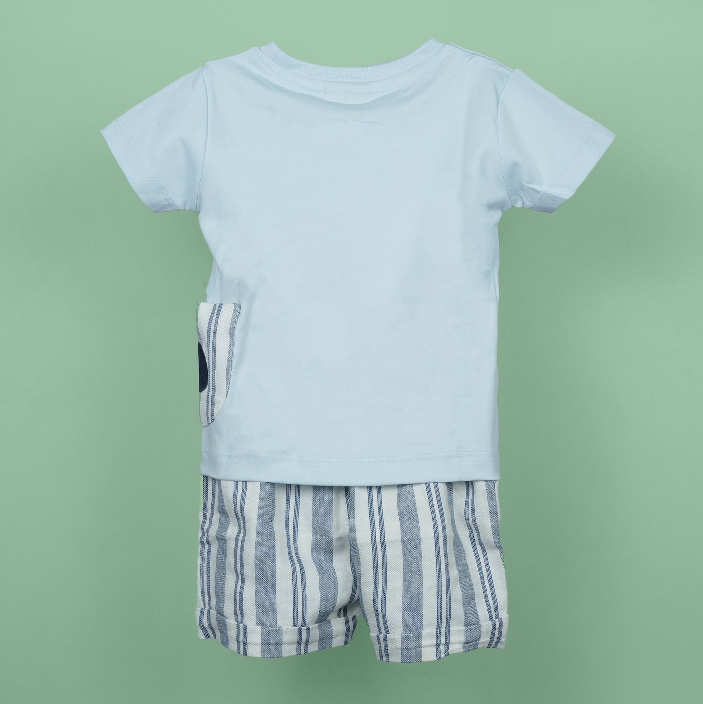 Whoossh' Blue T-Shirt & Shorts Set