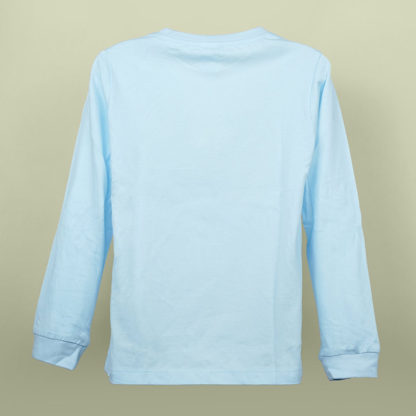 Skyline Tee – Ollypop Boys’ Light Blue Cotton Blend Full Sleeve T-Shirt