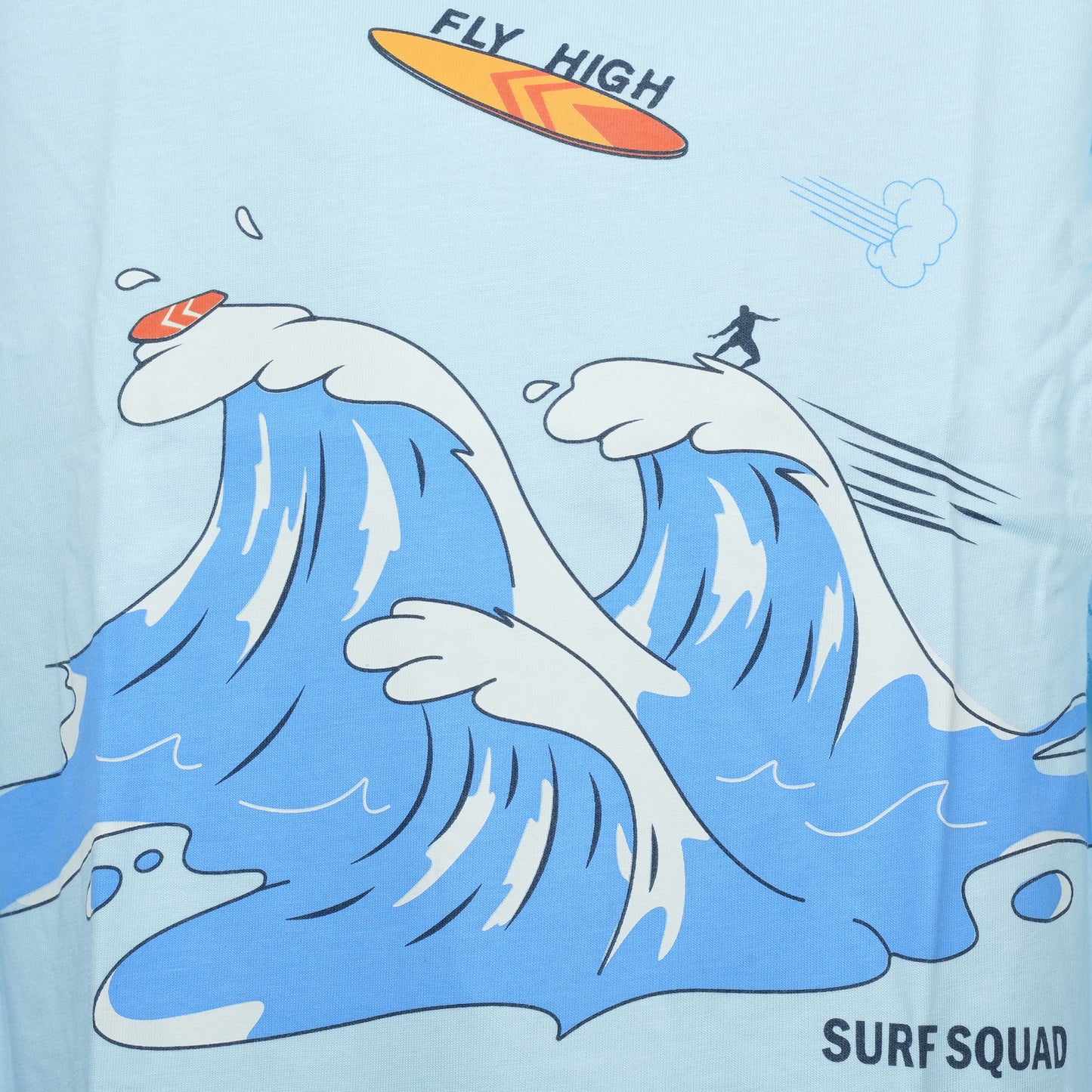 Skyline Tee – Ollypop Boys’ Light Blue Cotton Blend Full Sleeve T-Shirt