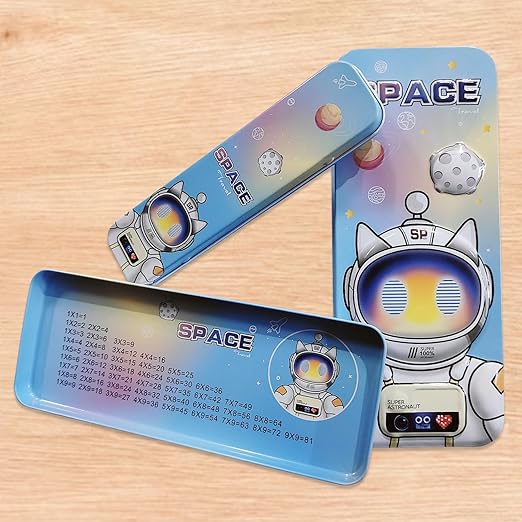 Space Theme Geometry Box – Blue Compass & Stationery Set for Kids