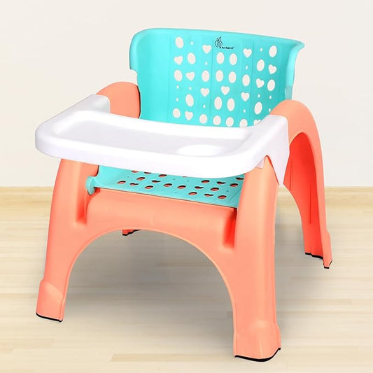 R for Rabbit Jelly Bean Kids Table and Chair Set – Durable, Child-Safe Furniture for Toddlers – Green Peach