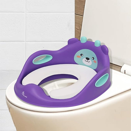 R for Rabbit Minimo Teddy Potty Seat for Toddlers – Cute, Comfortable & Safe Potty Training Chair – Purple Green