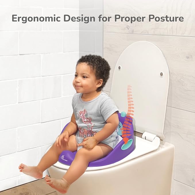 R for Rabbit Minimo Teddy Potty Seat for Toddlers – Cute, Comfortable & Safe Potty Training Chair – Purple Green