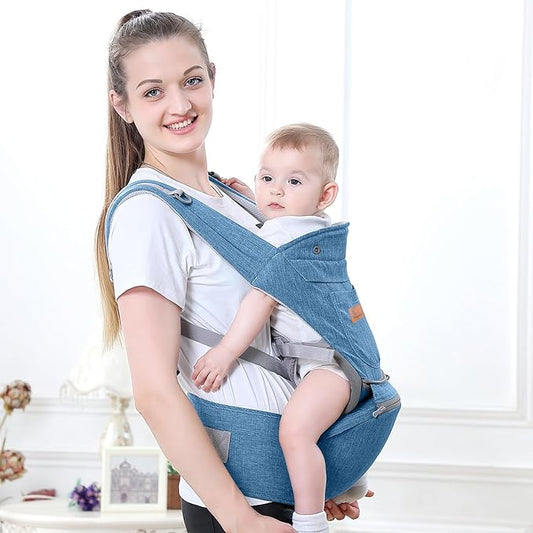 Safety Certified R for Rabbit Upsy Daisy Ergo Baby Carrier – 8-in-1 Ergonomic Design with Breathable Fabric & Adjustable Lumbar Support