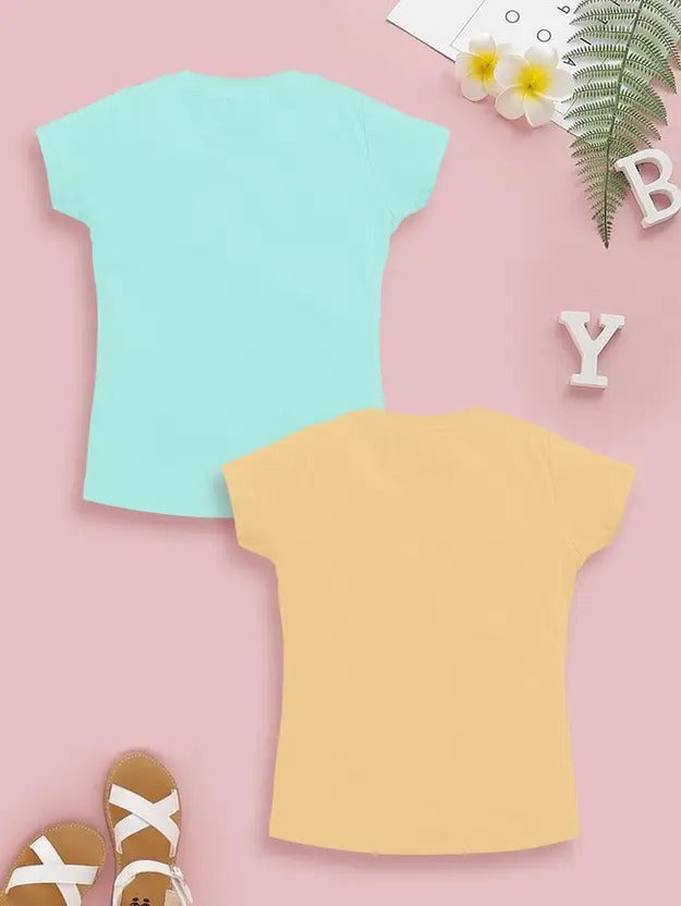 Fresh & Bright – Orange & Mint Girls’ T-Shirts