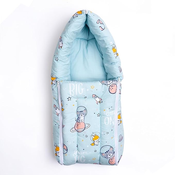 Haus & Kinder 3-in-1 Baby Bed, Sleeping Bag & Carry Nest – Cotton Bedding for Newborns & Infants | Portable & Unisex Bassinet