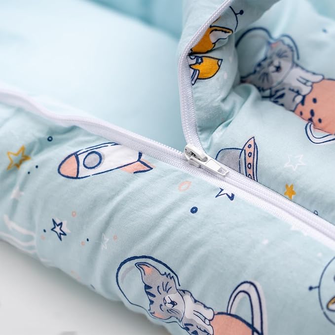 Haus & Kinder 3-in-1 Baby Bed, Sleeping Bag & Carry Nest – Cotton Bedding for Newborns & Infants | Portable & Unisex Bassinet