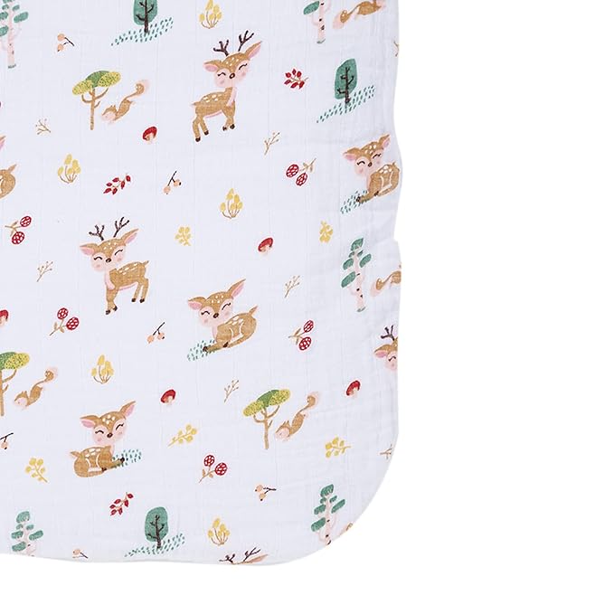 Haus & Kinder 3-in-1 Baby Sleeping Bag & Carry Nest | Cotton Bedding Set for Infants & Newborns | Portable, Travel-Friendly & Skin-Safe | 0–12 Months (Whimsical Woodland)
