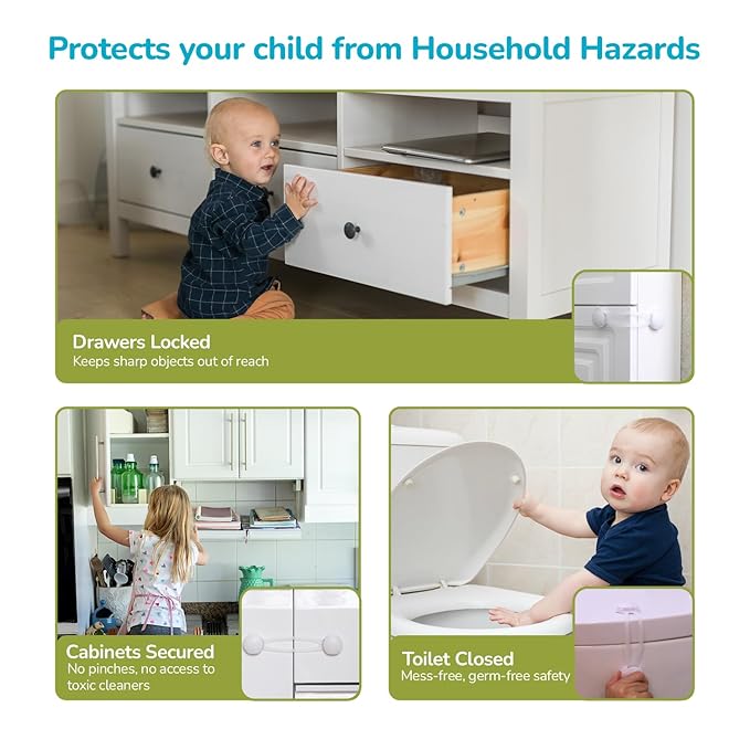 R for Rabbit Protector Plus – Child Safety Cabinet & Drawer Locker | Easy Install Baby Proof Lock – White
Locker - Safety - White