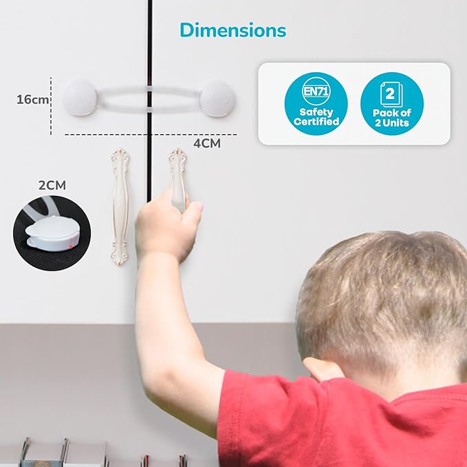 R for Rabbit Protector Plus – Child Safety Cabinet & Drawer Locker | Easy Install Baby Proof Lock – White
Locker - Safety - White