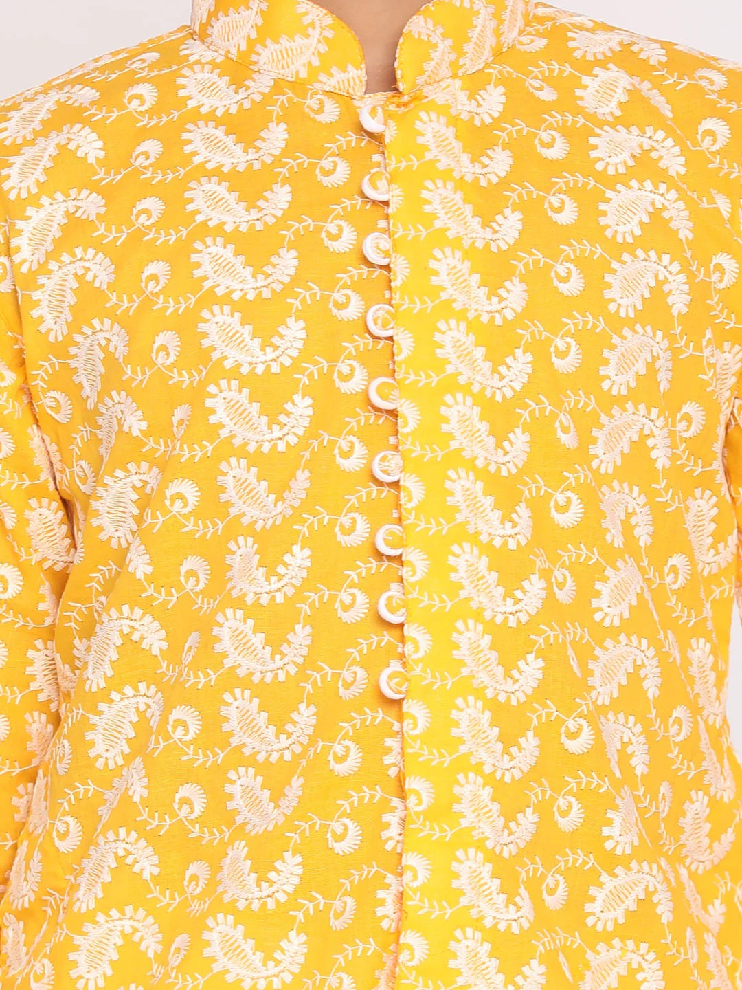 Sunset Glow – Embroidered Ethnic Outfit for Boys