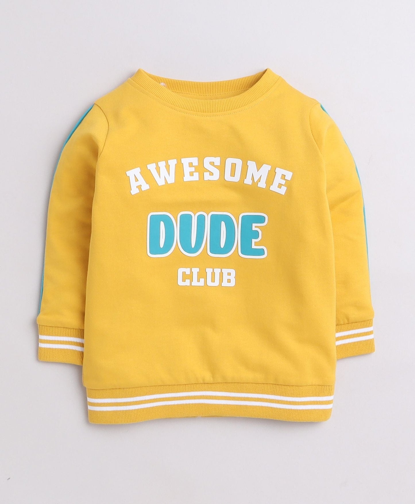 Little Rockstar – Orange Cotton Full Sleeve Sweatshirt