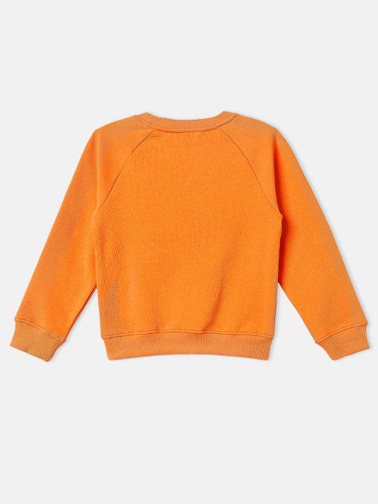 Orange Warm Sweatpant & Sweatshirt Set