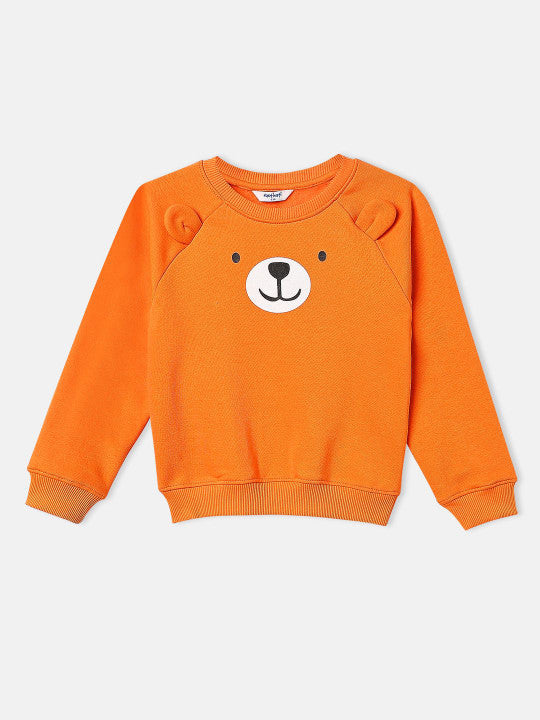 Orange Warm Sweatpant & Sweatshirt Set
