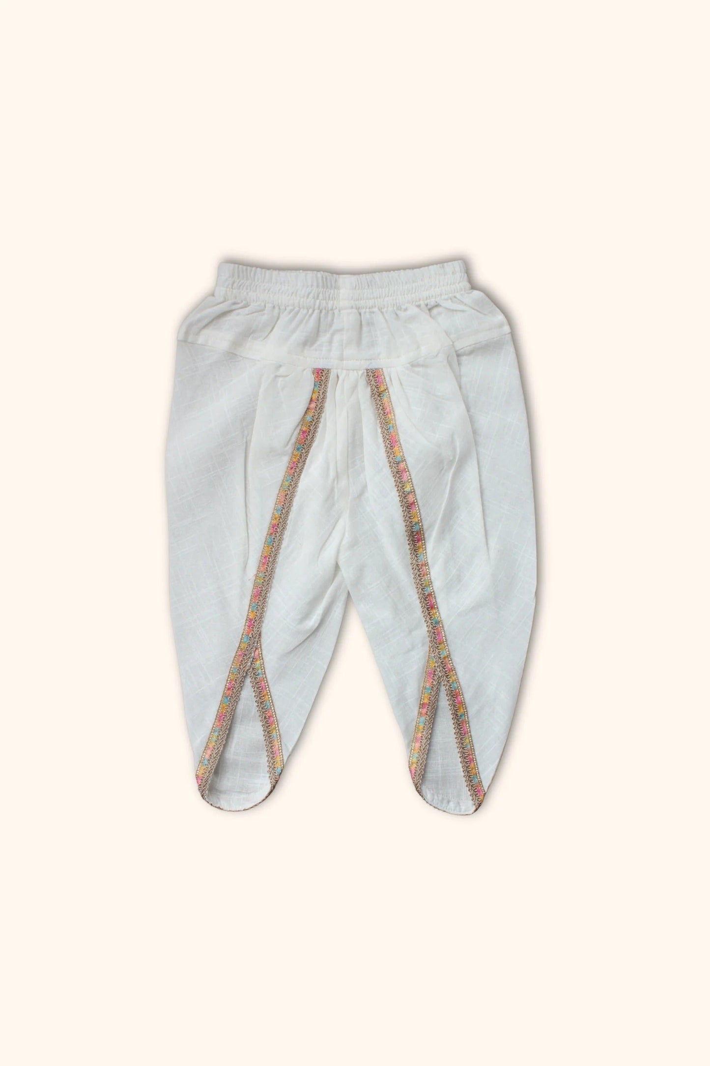 Little Sunshine Spark: Orange Dhoti Kurta by Peekaboo