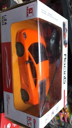 Sleek 1:18 Scale Orange Remote Control Racing Car – High-Performance RC Supercar with Alloy Wheels