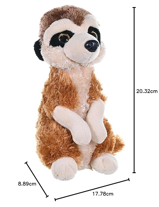 Wild Republic Meerkat Plush – Soft Stuffed Animal Toy Gift for Kids