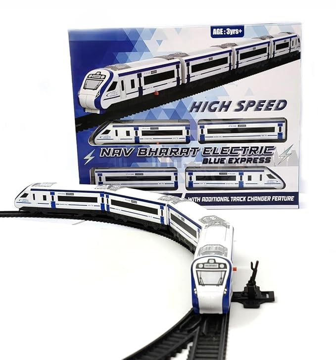 Vande Bharat Bullet Train Set – Battery Operated with Tracks & Coaches