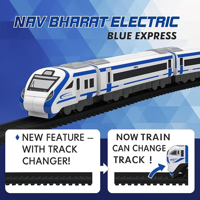Vande Bharat Bullet Train Set – Battery Operated with Tracks & Coaches