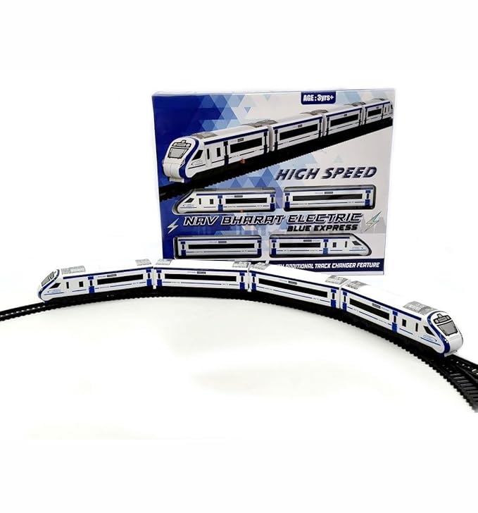 Vande Bharat Bullet Train Set – Battery Operated with Tracks & Coaches