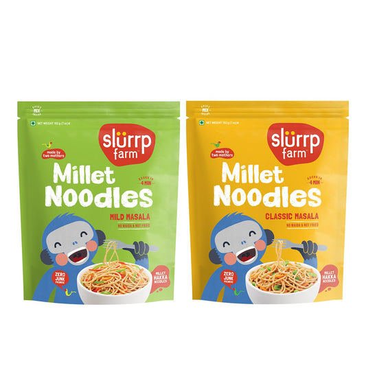Slurrp Farm No Maida Mild Millet Noodles - Combo (Pack of 2)